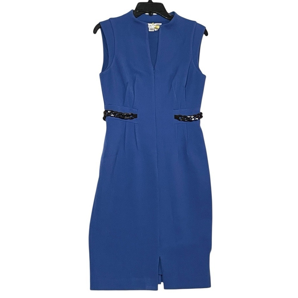 Kay Unger New York‎ Blue Midi Dress Size 6